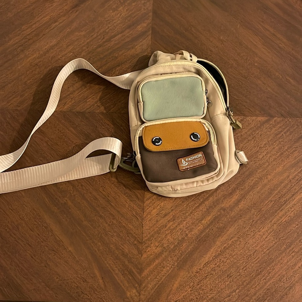 Cute color block cross body bag